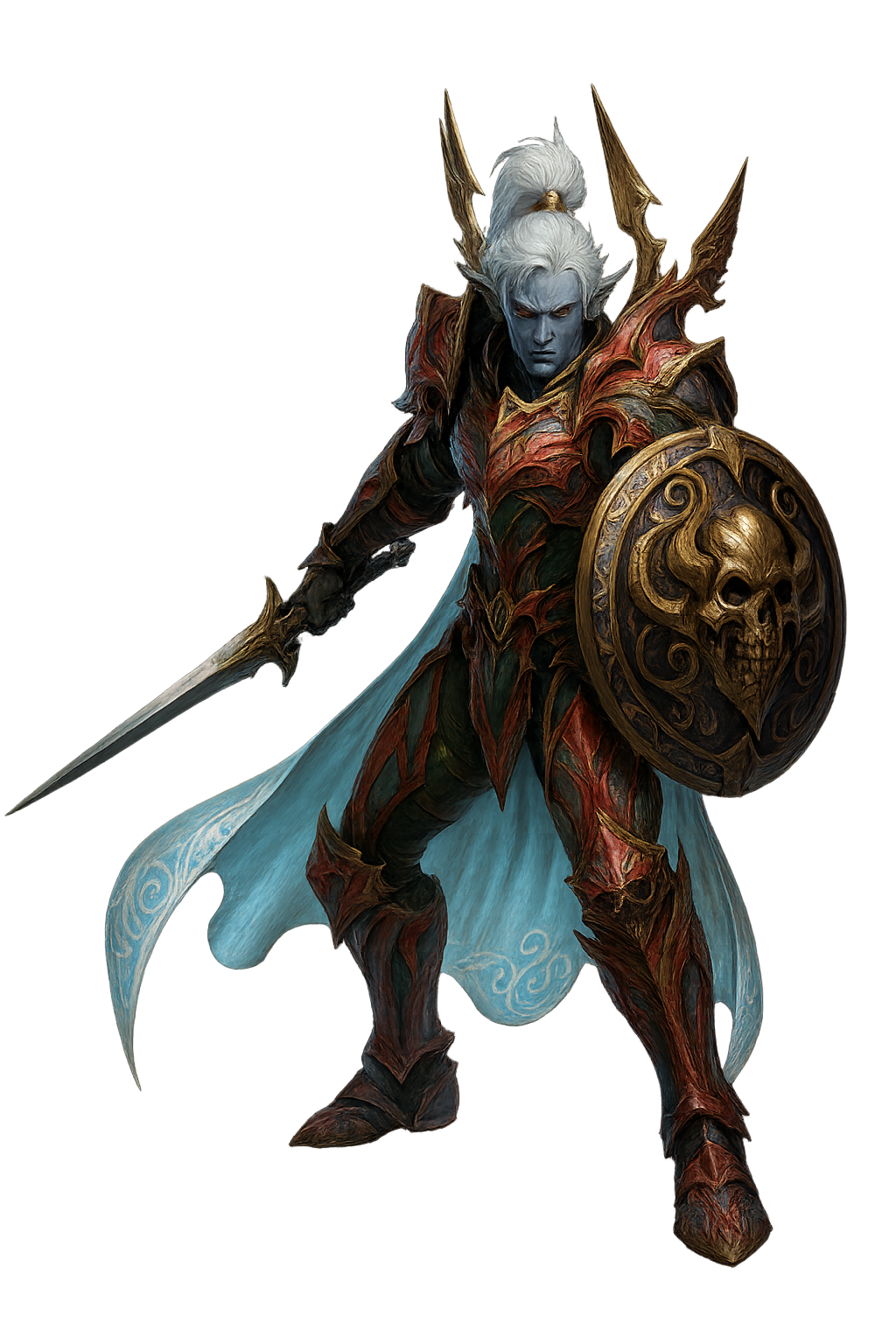 L2 Tiat elven knight standing guard