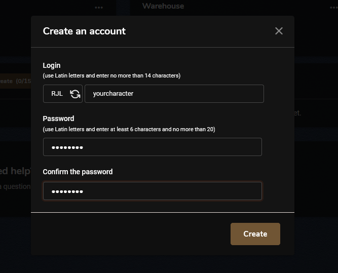 The Lineage II character creation screen on L2 Tiat.